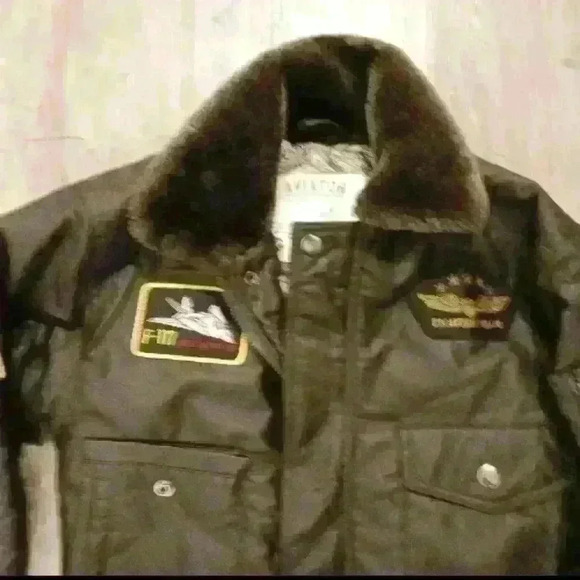 AUTHENTIC ROTHCO TOP GUN BOMBER AVIATOR  FLIGHT JACKET PATCHES BROWN BOY… - Picture 5 of 5